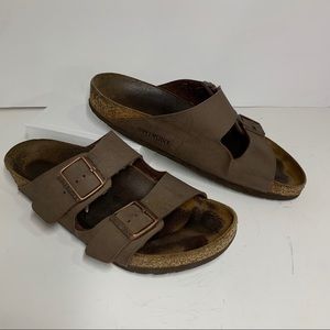 Birkenstock Mens Arizona Brown Slides EUR 41 USED